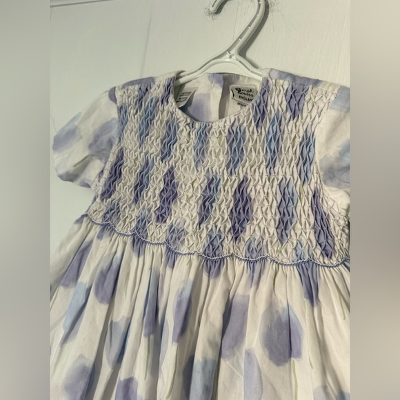 Sarah Louise England 18 Months Hand Smocked Tulip Dress Spring Lavender Purple - Picture 3 of 9